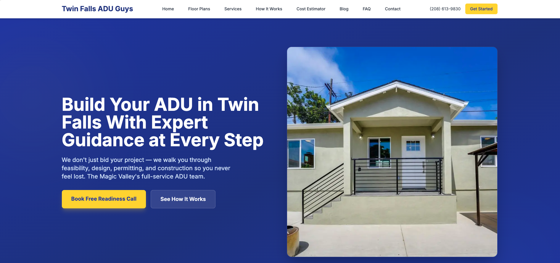 Twin Falls ADU Guys website