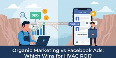 Organic Marketing vs Facebook Ads: Which Strategy Actually Delivers Better ROI for Twin Falls HVAC Businesses?
