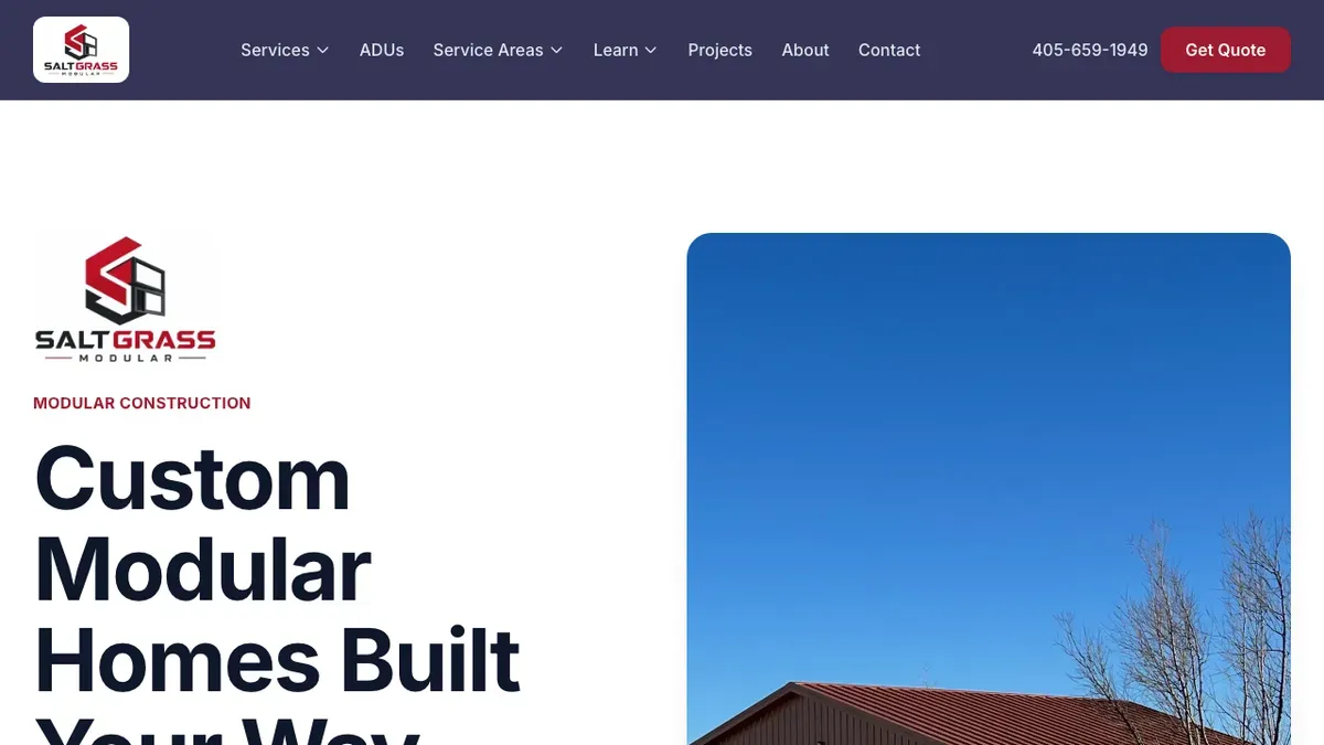 SaltGrass Modular website