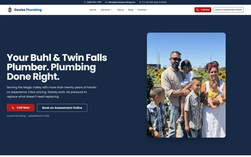 Doulos Plumbing website