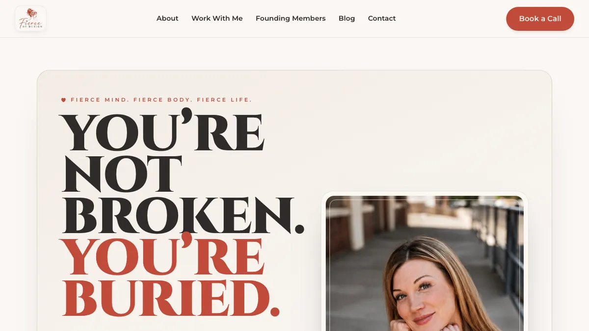 Fierce by Design website