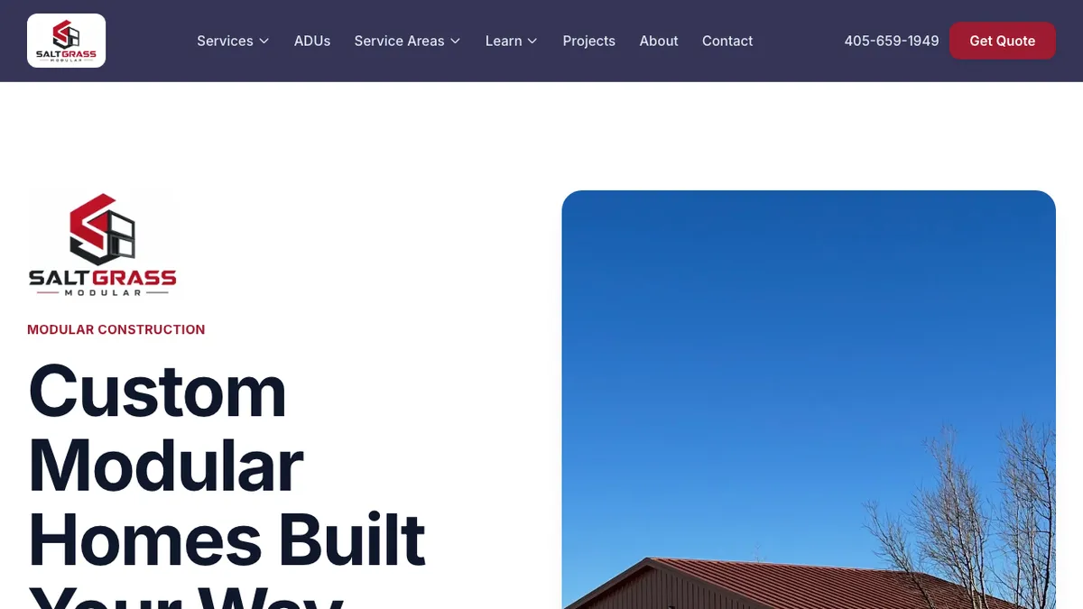 SaltGrass Modular website