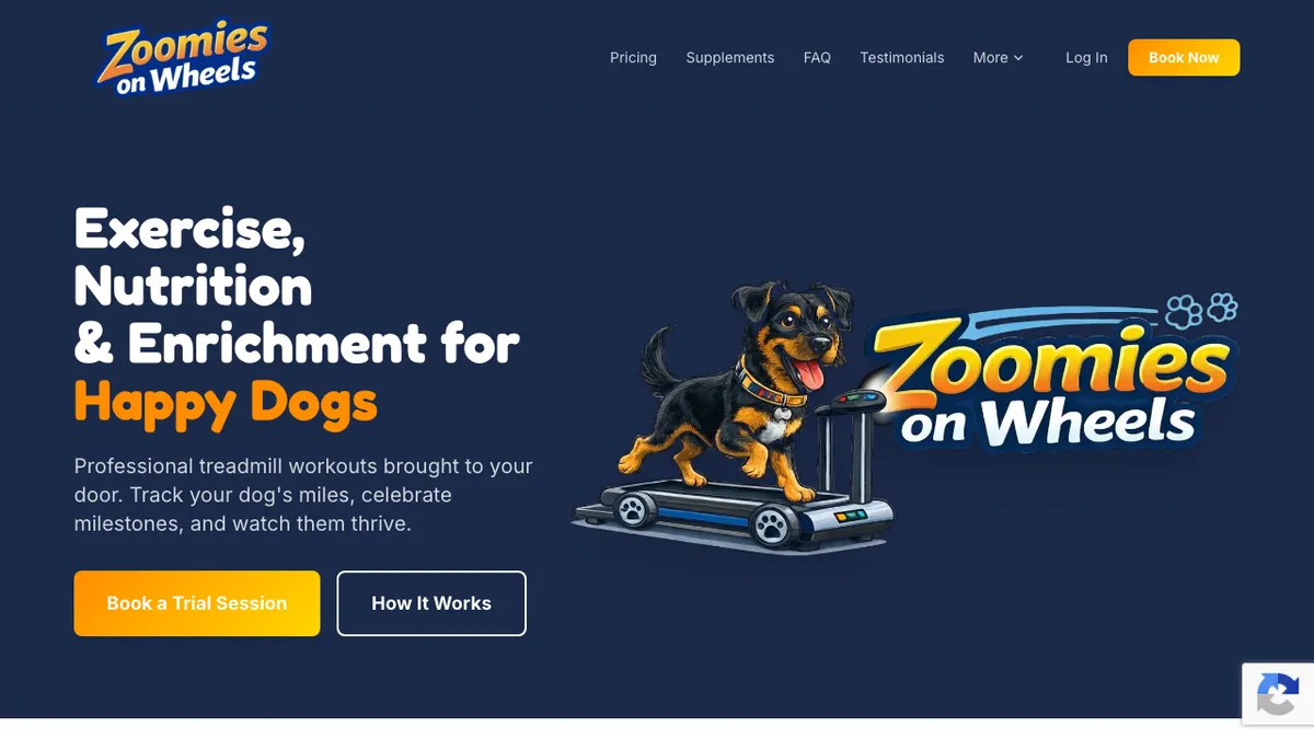 Zoomies on Wheels website